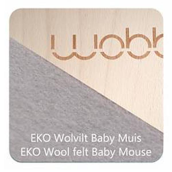 Wobbel Original - Transparent Lacquer (Pick your felt colour) - Scandibørn