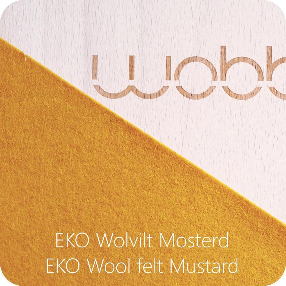 Wobbel Original - Transparent Lacquer (Pick your felt colour) - Scandibørn