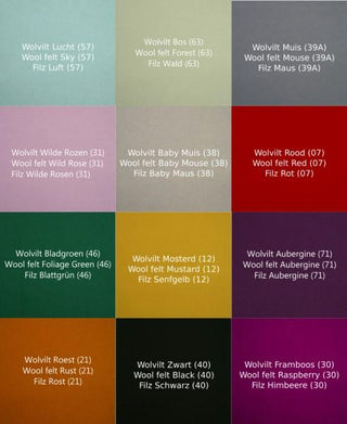 Wobbel XL - Transparent Lacquer (Pick your felt colour) - Scandibørn