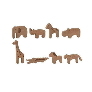 Bloomingville Set of 8 Wooden Animals