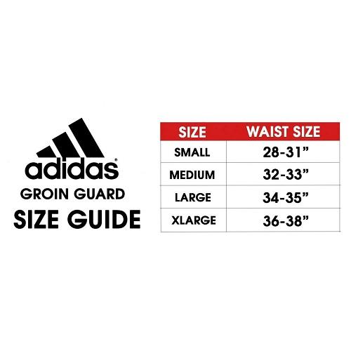 adidas groin guard size chart
