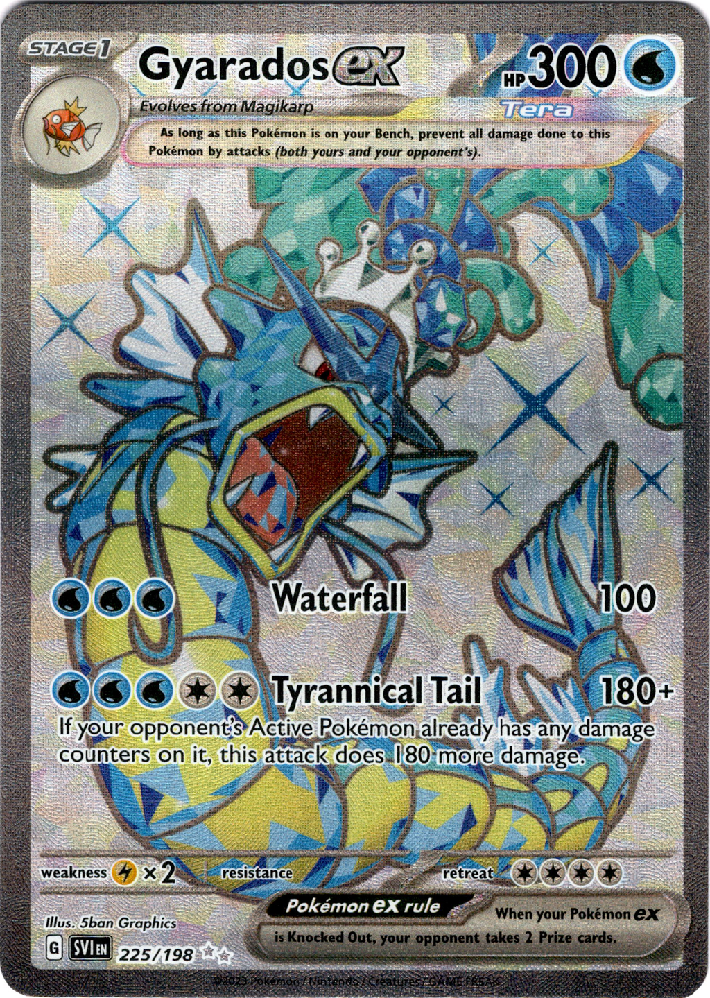 Gyarados ex - 225/198 - Scarlet & Violet - Holo – Card Cavern