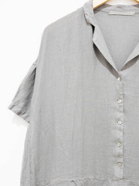 Light Linen Dress - Stone Gray