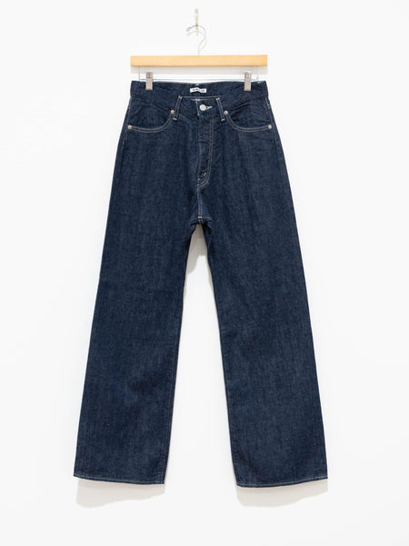 Selvedge Light Denim Wide Pants - Indigo