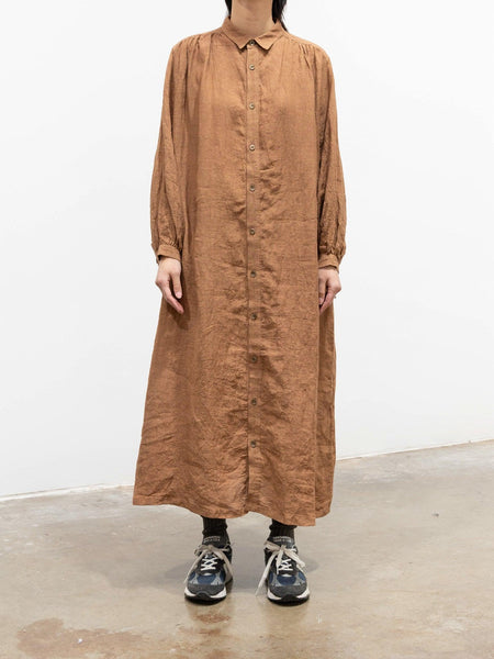 Linen Dress - Persimmon