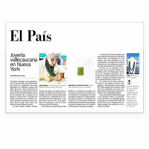 Nando Medina, Press. El Pais Cali, Colombia