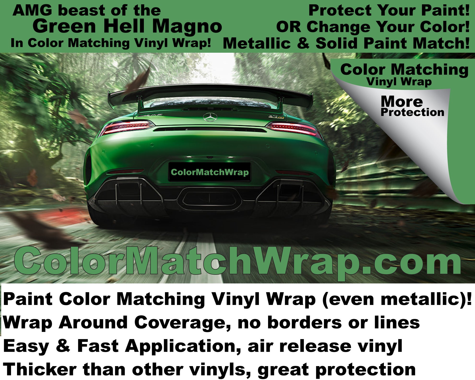 where to buy amg gt r beast of the green hell vinyl wrap