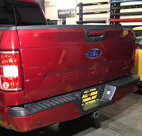 ford rr ruby red color match vinyl rear bumper