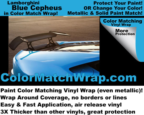 Lamborghini Blu Cepheus: Now you can get Lambo colors in vinyl wrap!