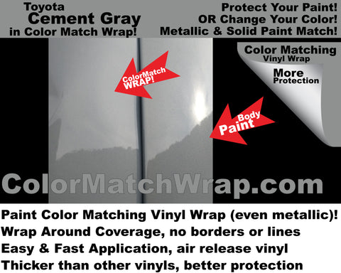 paint match vinyl Toyota Cement Gray color 1H5