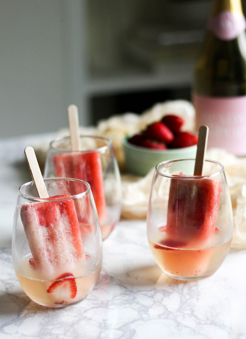 popsicles made with non-alcoholic prosecco