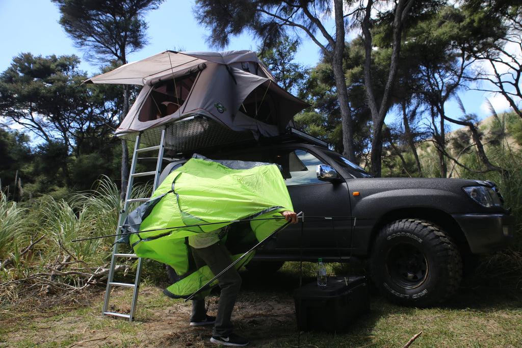 Windy tent setup