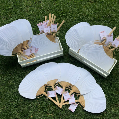 abanicos para invitados de boda