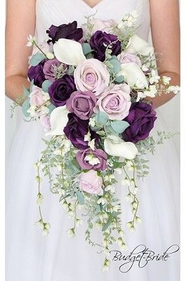 flores purpura para novia 