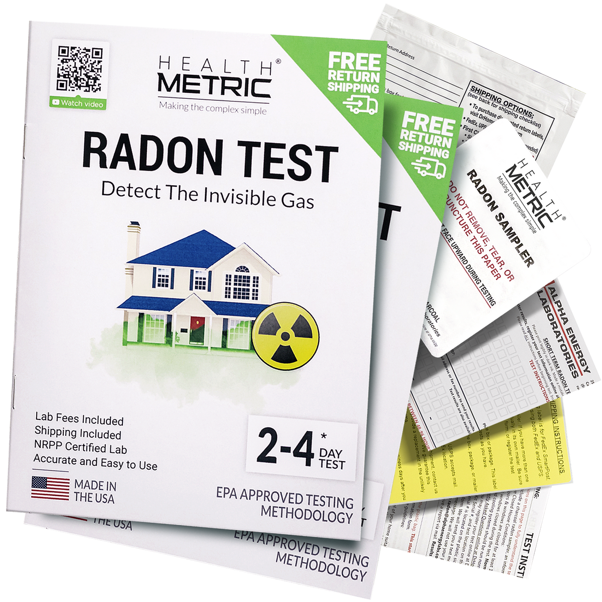 Radon Test Kit DIY Home Radon Tester Health Metric