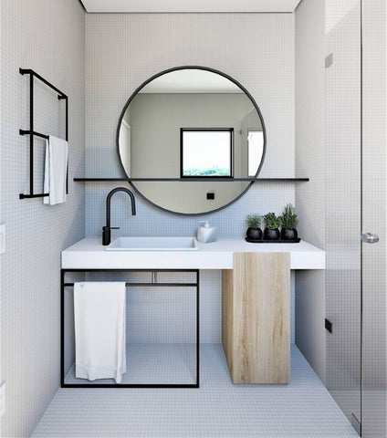 bathroom minimal mirror design interiors trend vavoom flynn apollo
