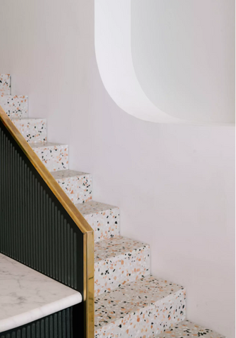terrazzo stairs trend architecture interiors vavoom inspiration materials trend 2018