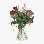 Artificial Flora Protea Magnifica Mix In Vase Mauve