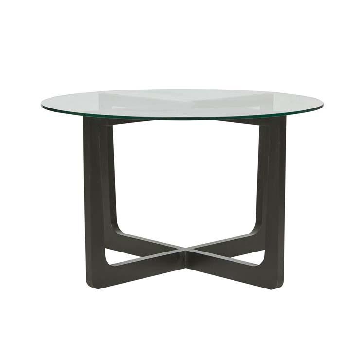 Kitchen & Dining Room Tables Charcoal Geo Round Dining Table