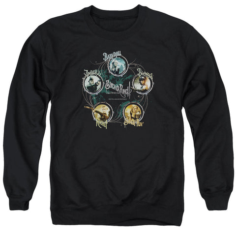SUCKER PUNCH/CIRCLES - ADULT CREWNECK SWEATSHIRT - BLACK - 3X