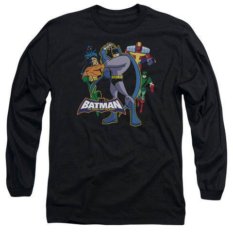 BATMAN BB/WAITING - L/S ADULT 18/1 - BLACK - XL