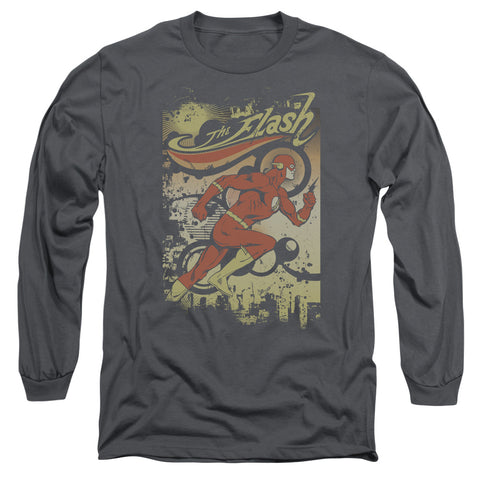 DC/JUST PASSING THROUGH - L/S ADULT 18/1 - CHARCOAL - 2X