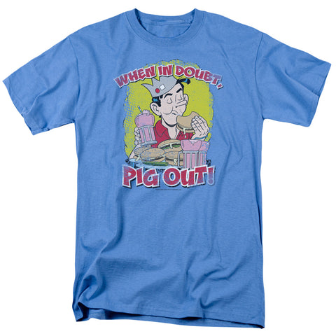 ARCHIE COMICS/PIG OUT - S/S ADULT 18/1 - CAROLINA BLUE - MD