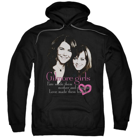 GILMORE GIRLS/TITLE-ADULT PULL-OVER HOODIE-BLACK-2X