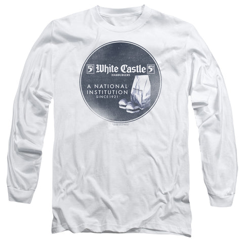 WHITE CASTLE/NATIONAL INSTITUTION-L/S ADULT 18/1-WHITE-XL