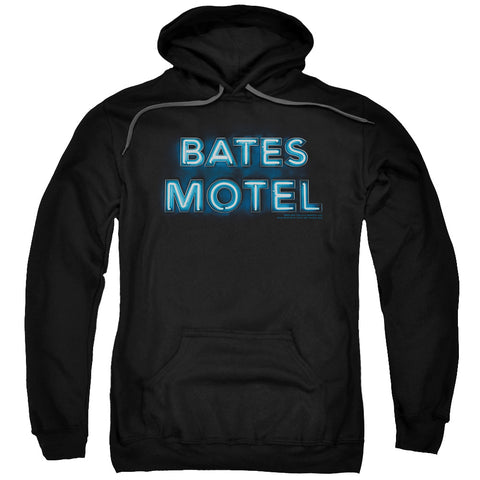 BATES MOTEL/SIGN LOGO - ADULT PULL-OVER HOODIE - Black - LG