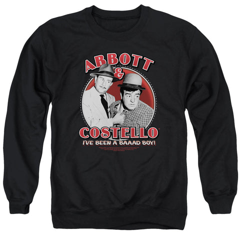 ABBOTT & COSTELLO/BAD BOY - ADULT CREWNECK SWEATSHIRT - BLACK - 2X