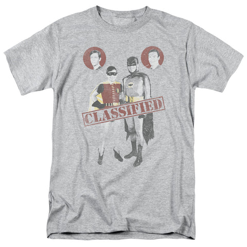 BATMAN CLASSIC TV/CLASSIFIED-S/S ADULT 18/1-ATHLETIC HEATHER-MD