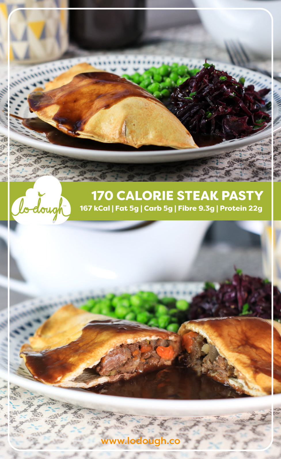 170 Calorie Steak Pasty