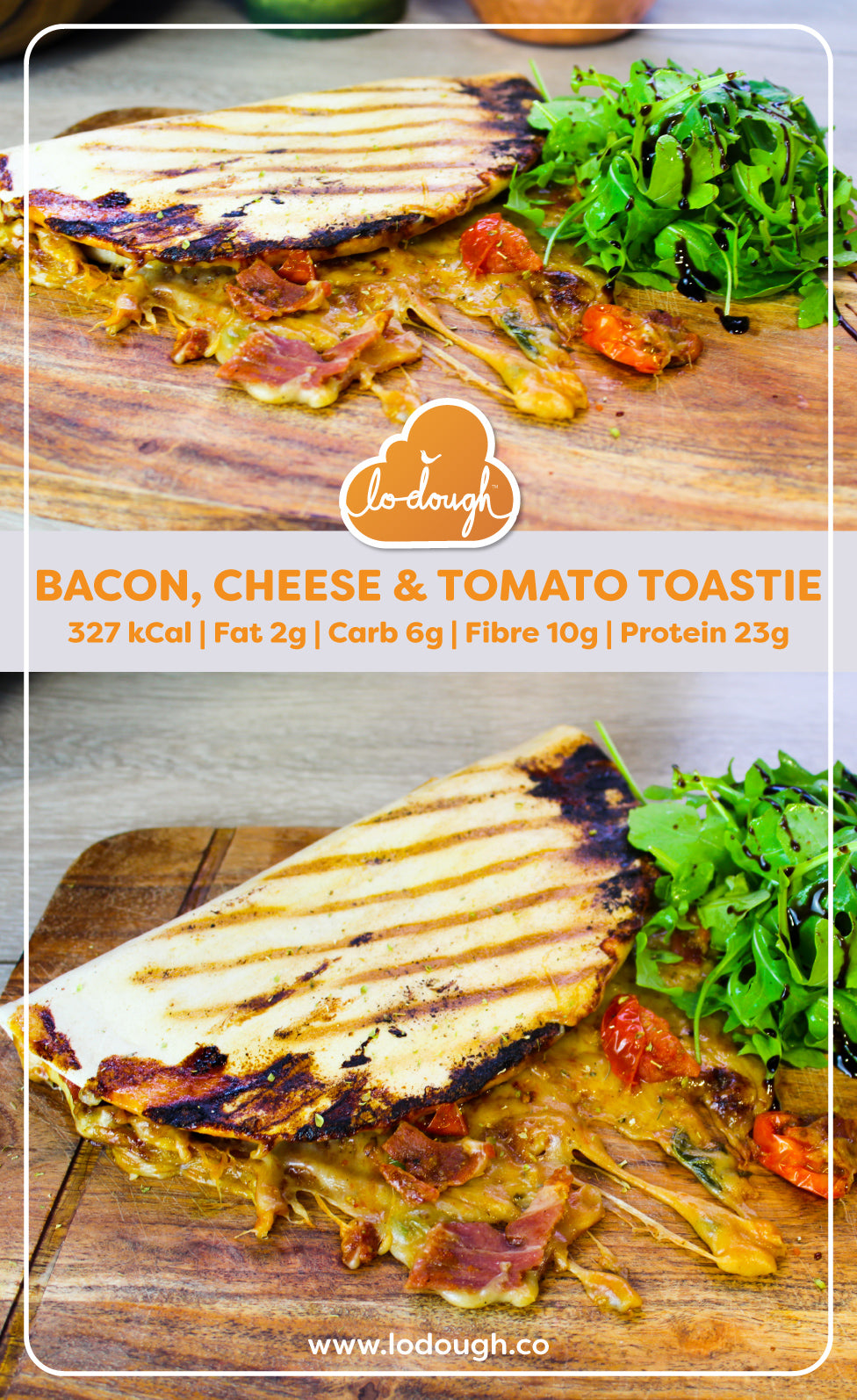 Bacon Cheese and Tomato Toastie