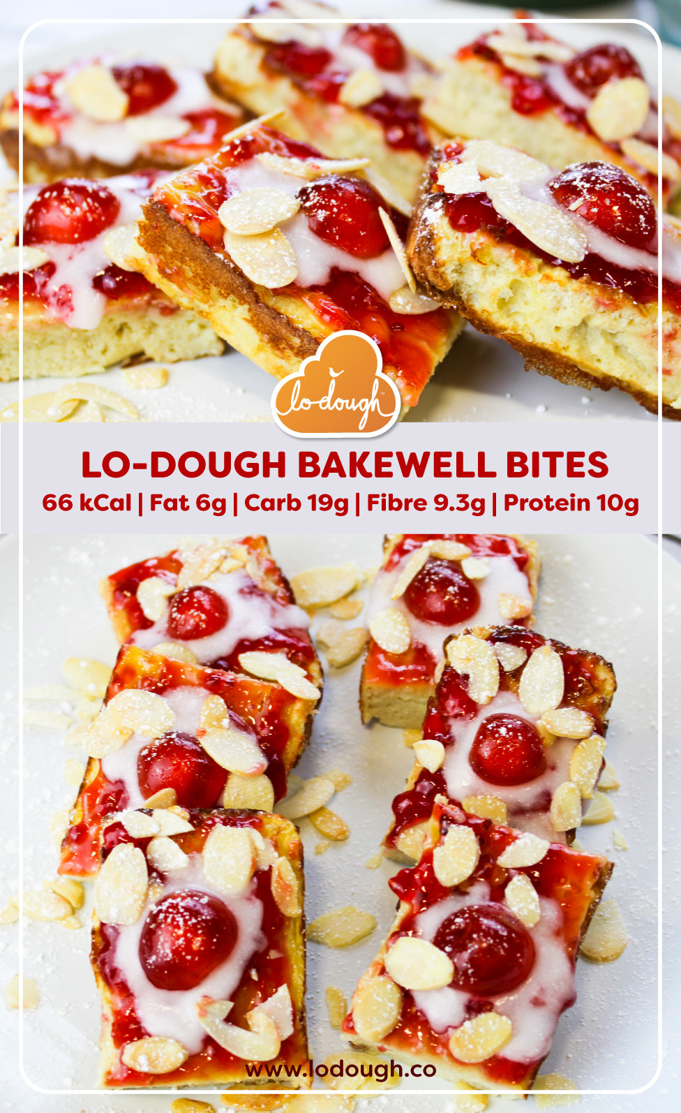 Low Calorie Bakewell Bites