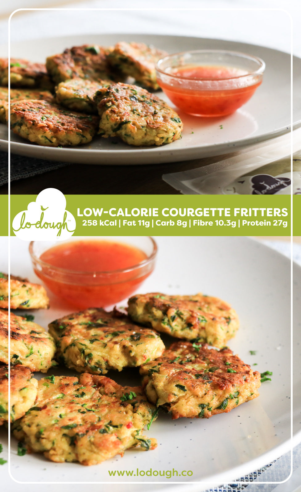 Low-Cal Courgette Fritters