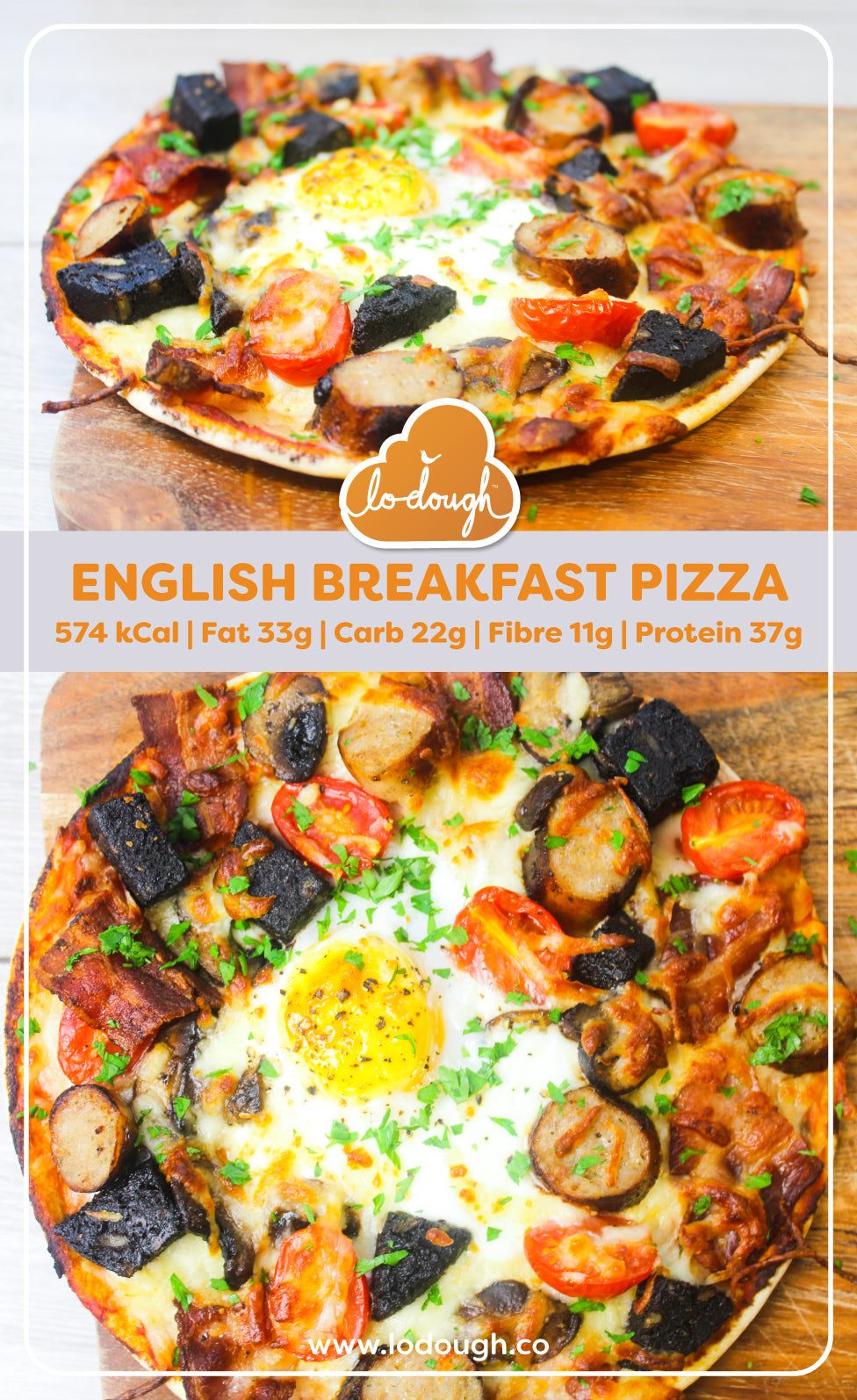 English Breakfast Pizza