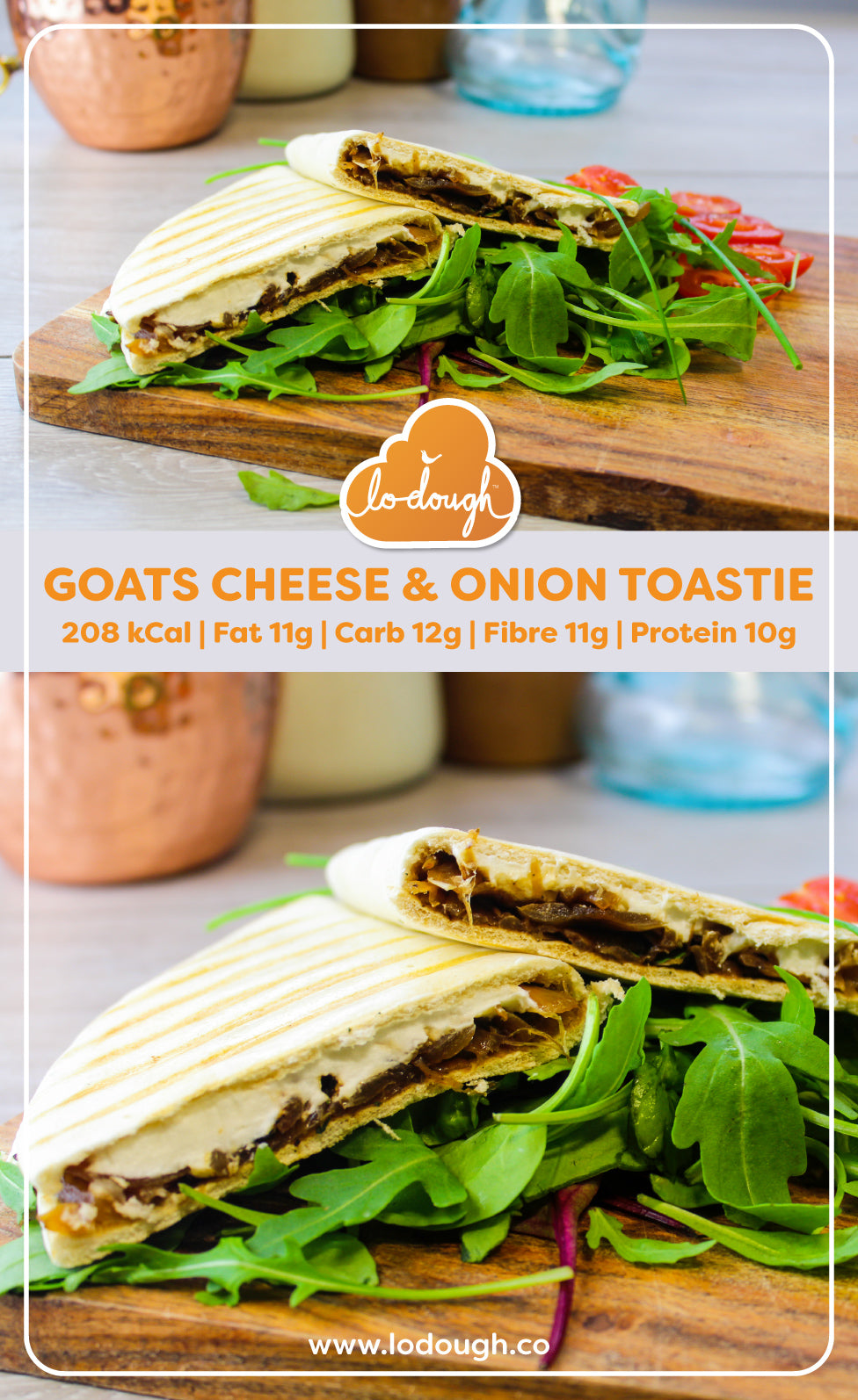Goats Cheese and Onion Toastie