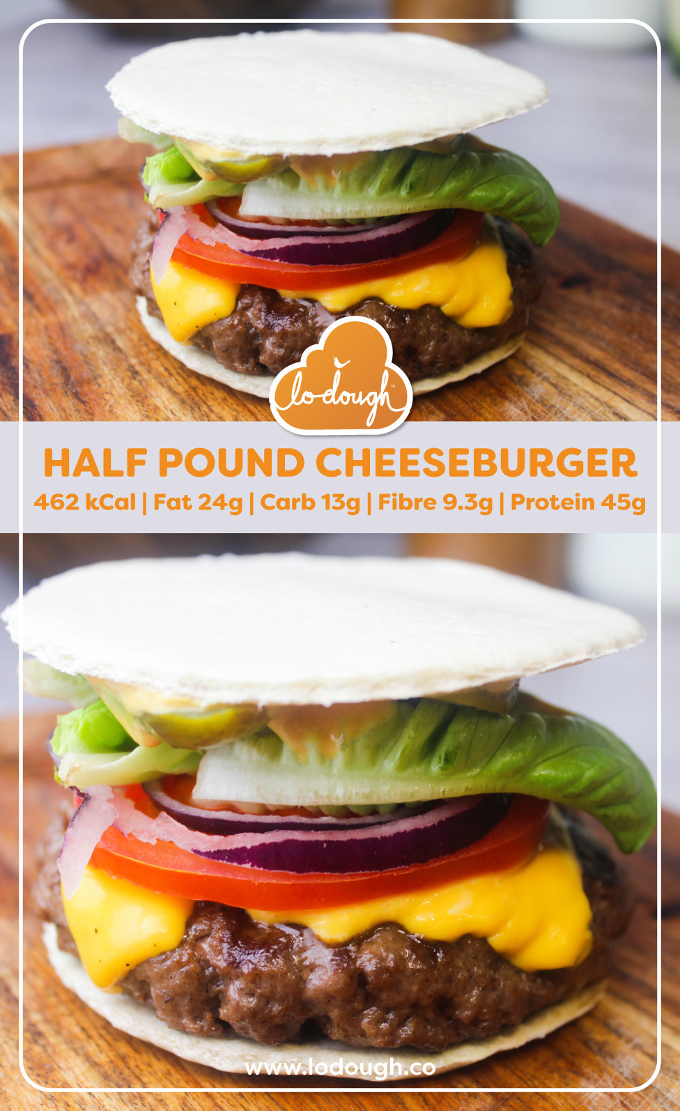 Half Pound Cheeseburger