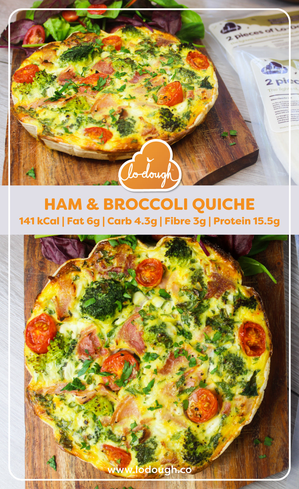 Ham and Broccoli Quiche