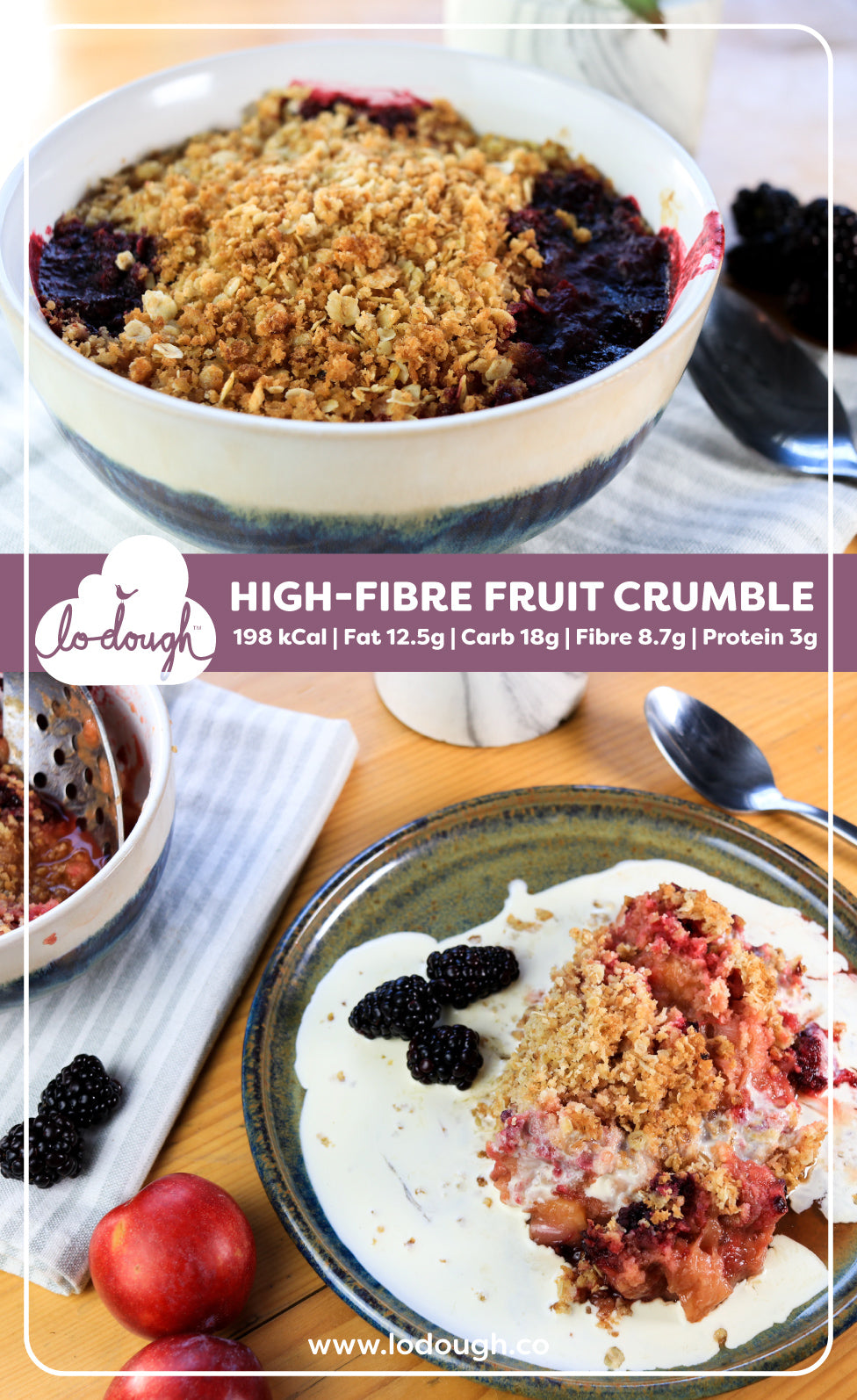 High-Fibre Fruit Crumble