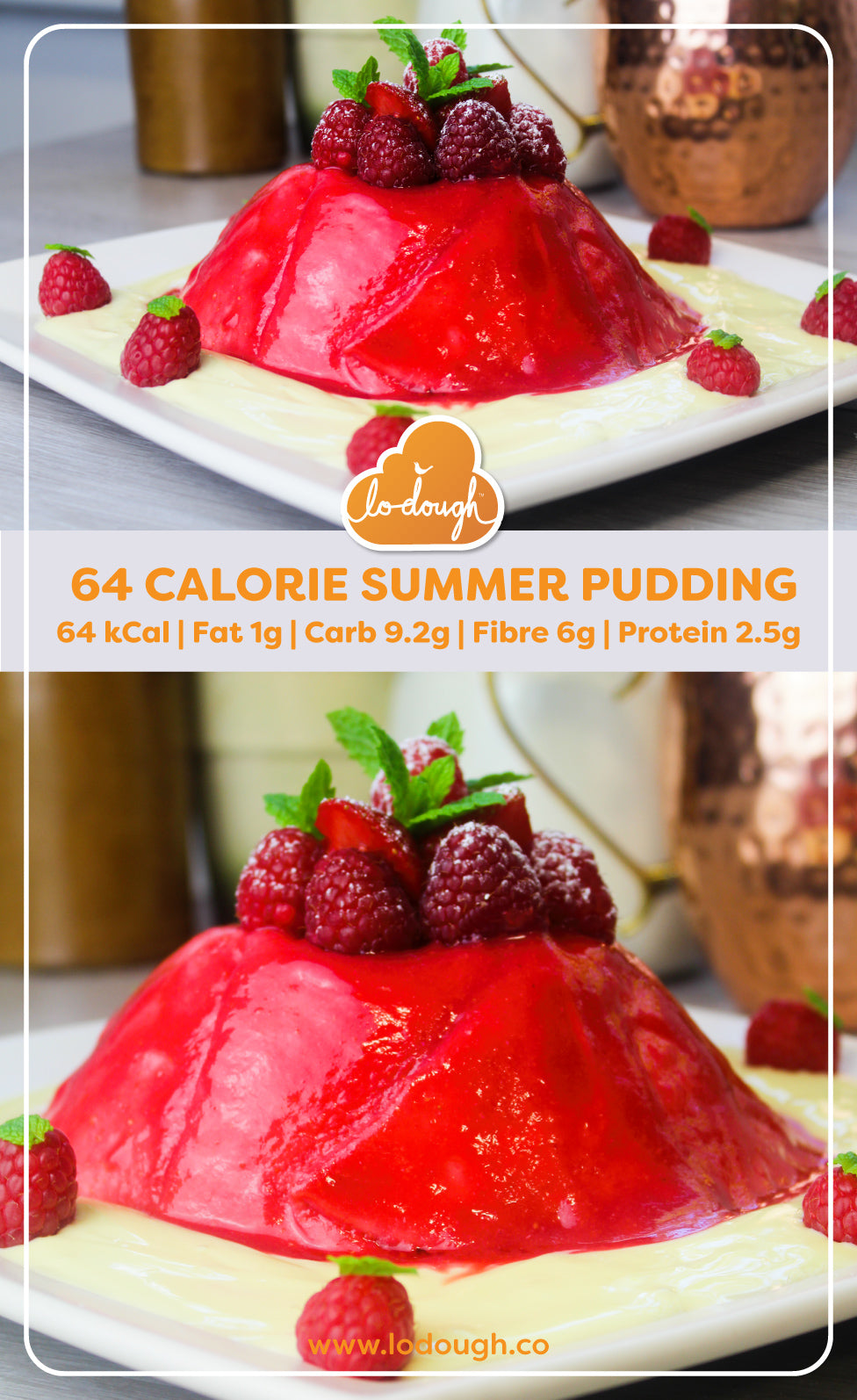 Low Calorie Summer Pudding