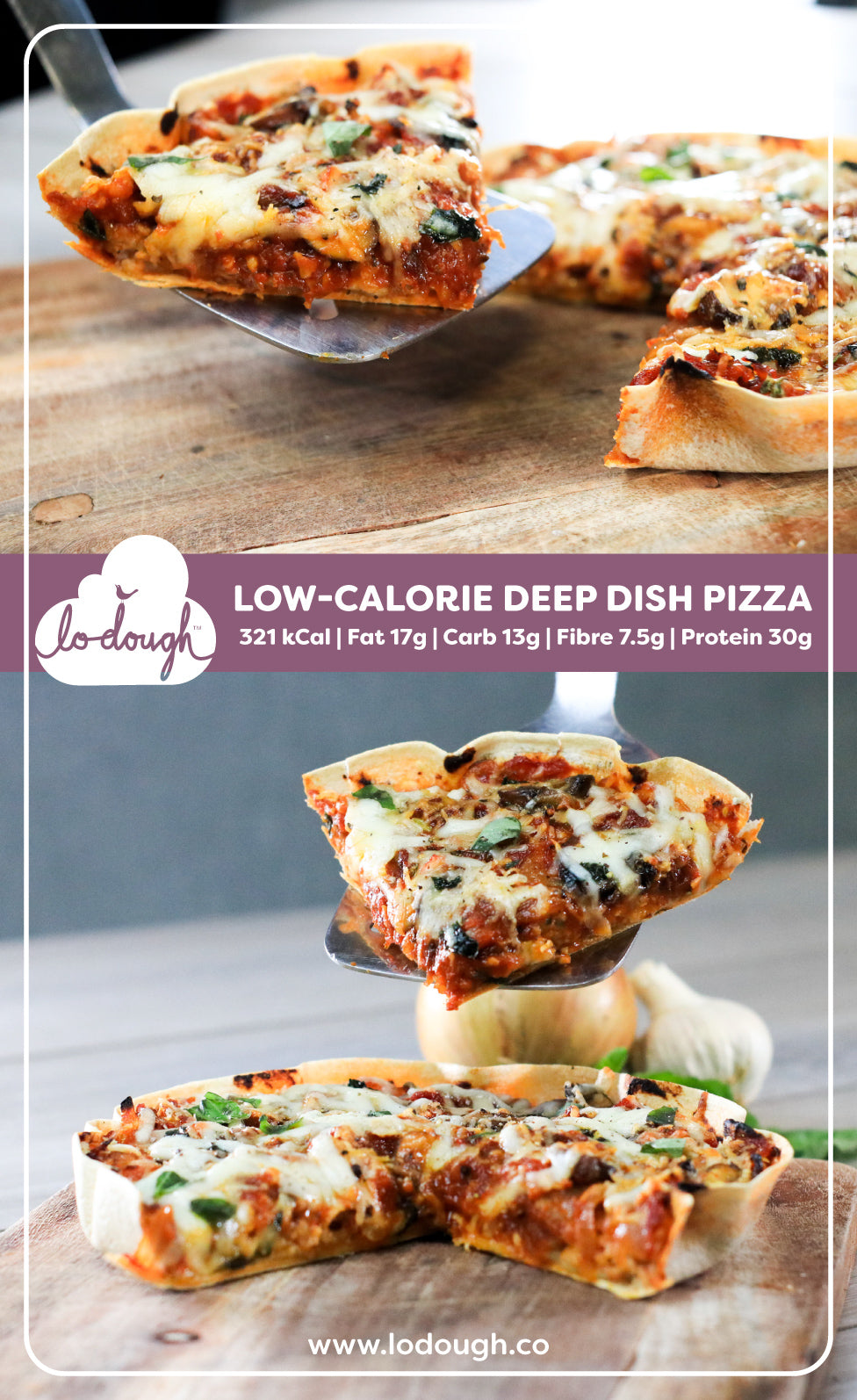 Low-Calorie Deep Dish Pizza