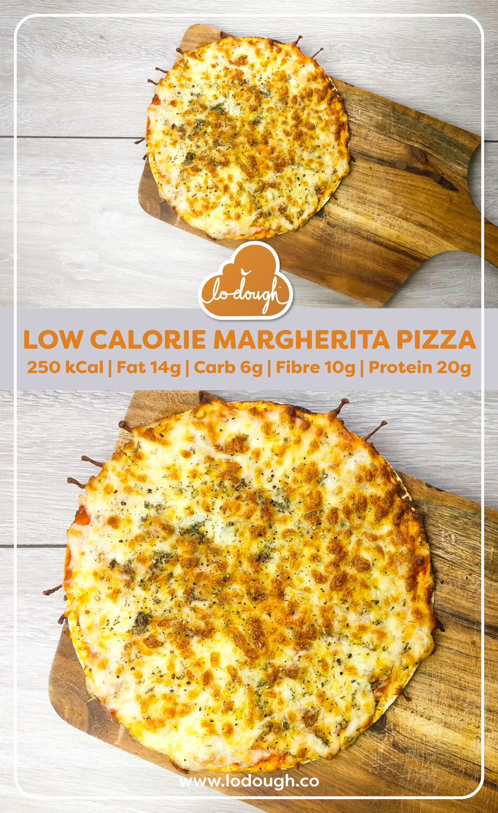 Low Calorie Margherita Pizza