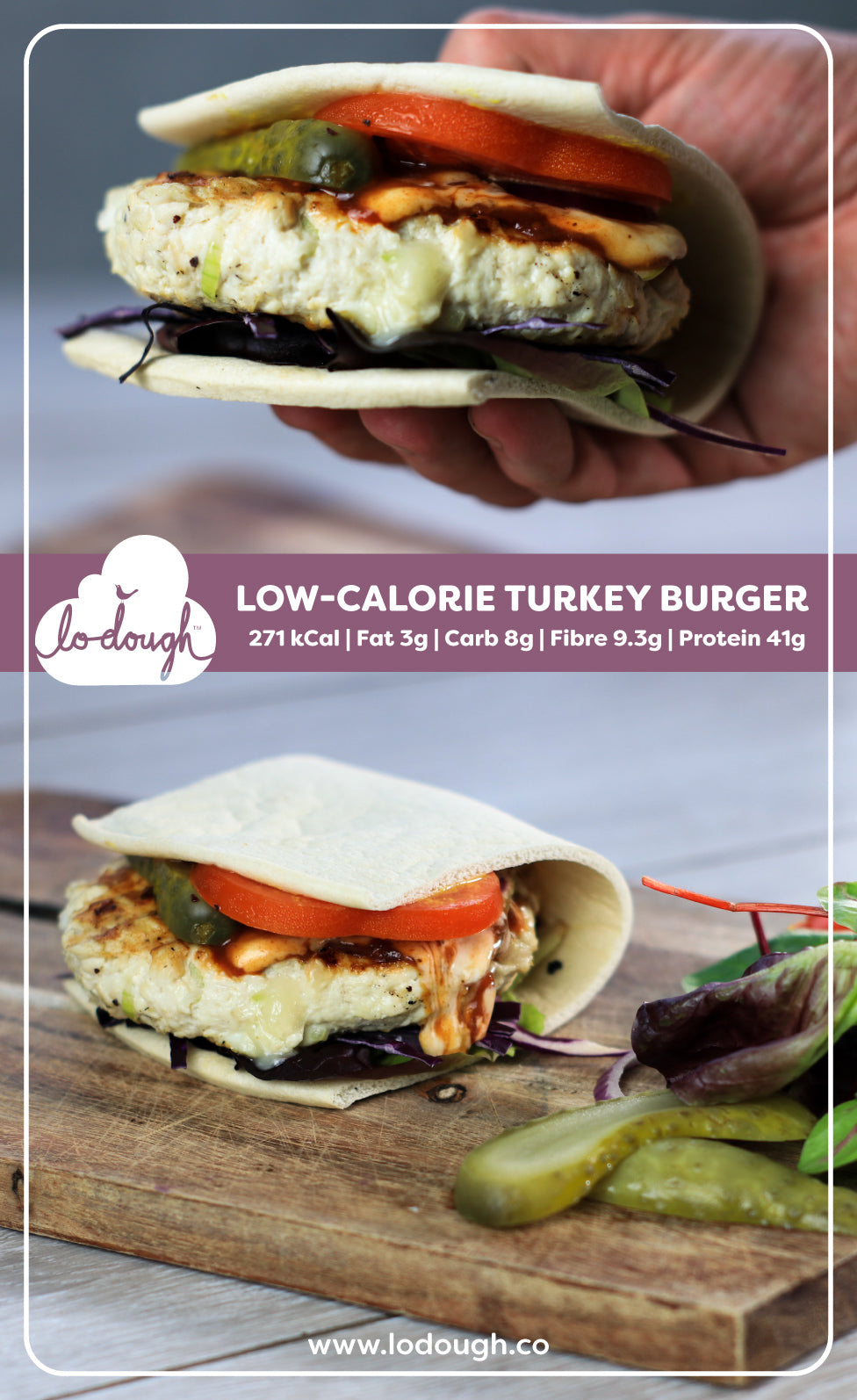 Low-Calorie Turkey Burger