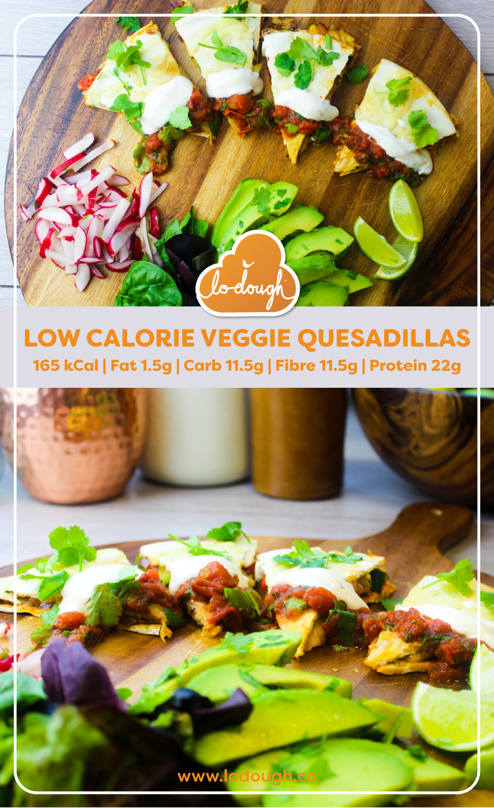 Low Calorie Veggie Quesadilla