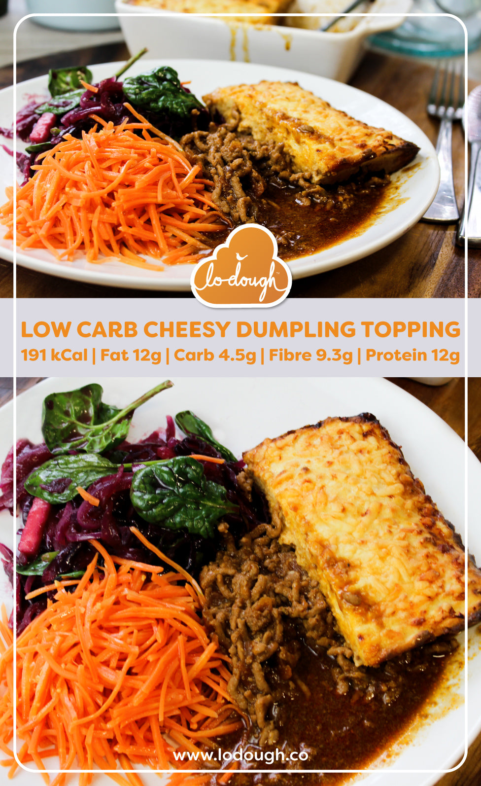 Low Carb Cheesy Dumpling Topping
