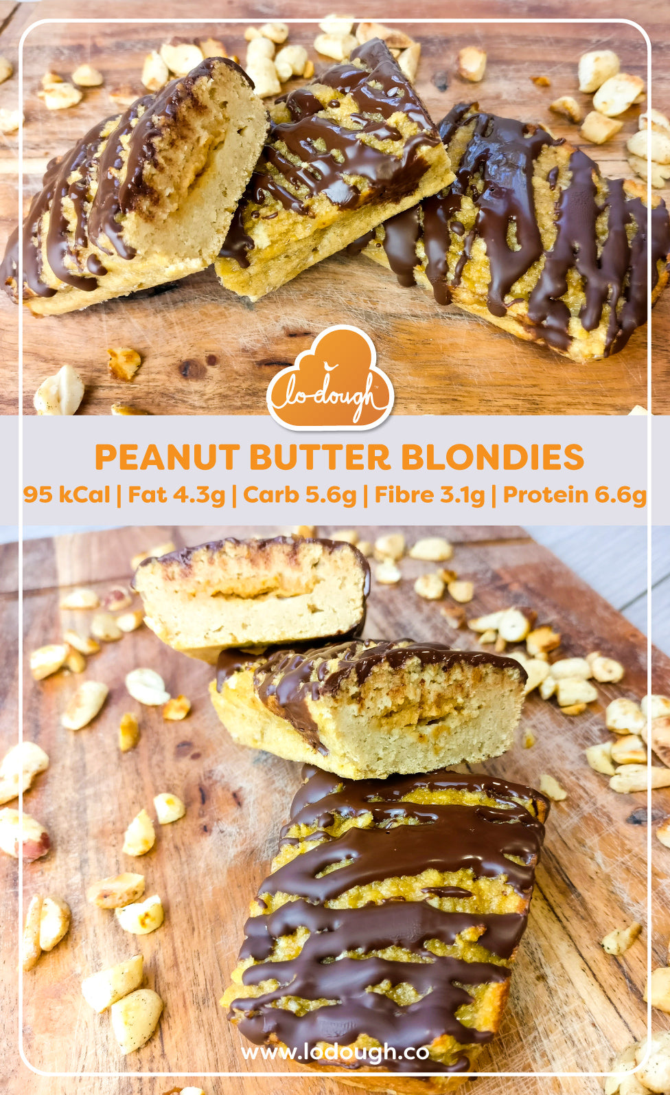peanut butter blondies