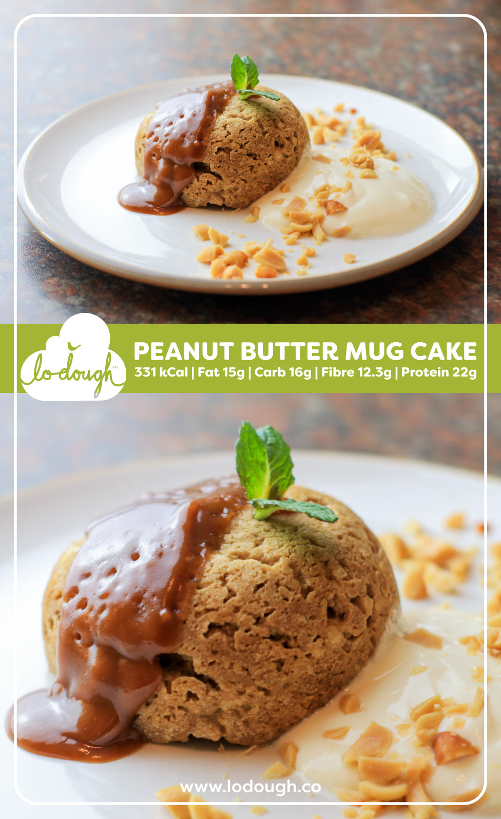Low Calorie Mug Cake - Peanut Butter
