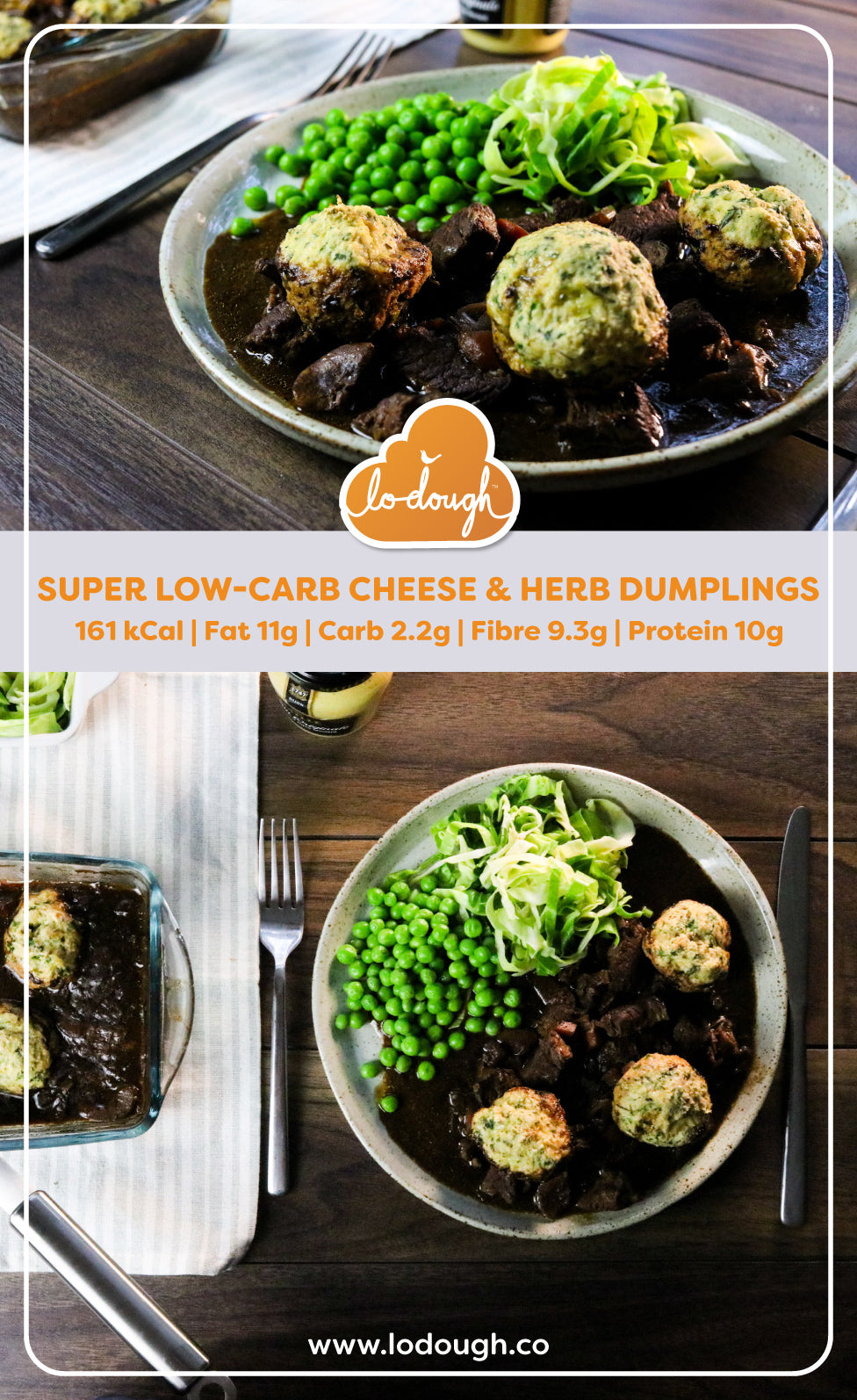 Low Carb Cheese and Herb Dumplings